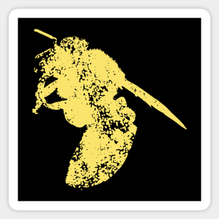 Distressed Yellow Honey Bee Sticker